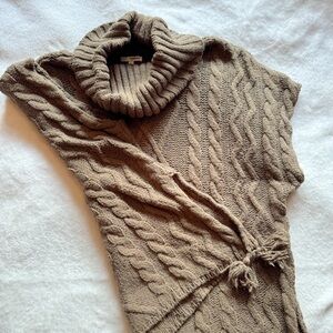 Sonoma Oversized Short Sleeve Poncho Turtleneck